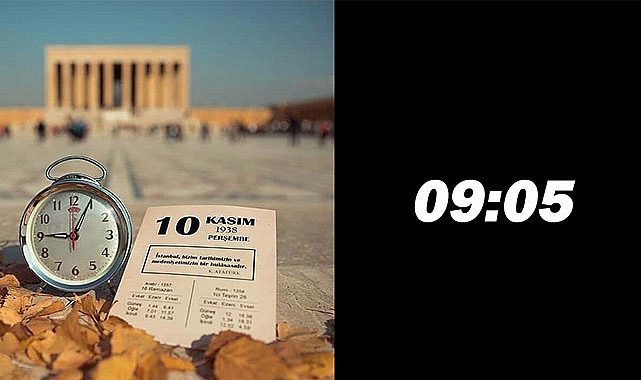 09:05 Atatürk, Anıtkabir'de Dolmabahçe'de anılıyor