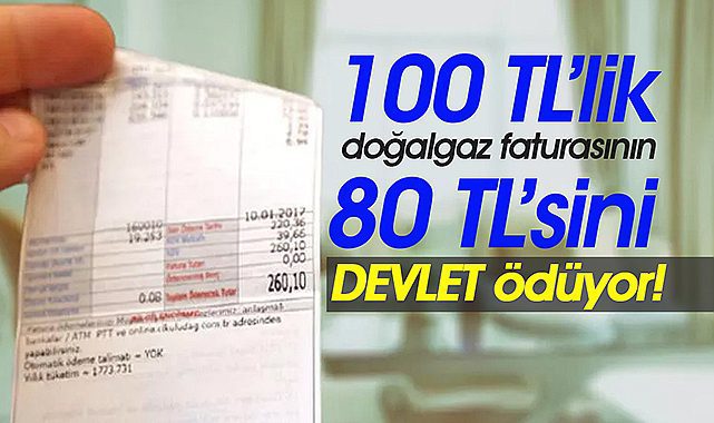 100 liralık doğalgaz faturasının 80 lirasını "Devlet" ödüyor! Bu kış gaz sıkıntısı yaşanmayacak...