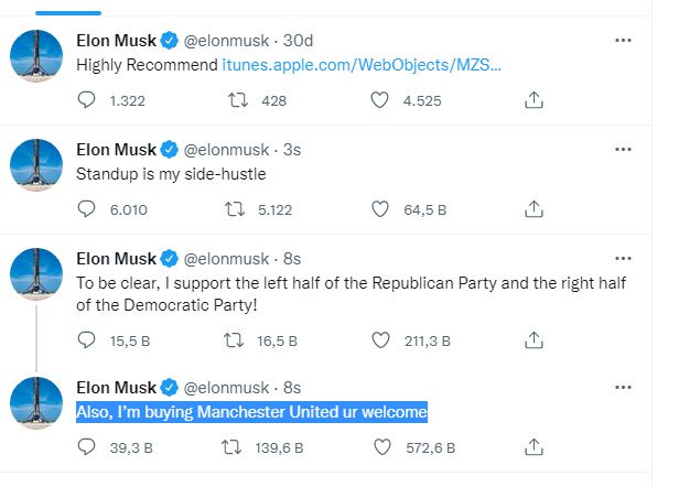 Elon Musk ortalığı karıştırmak üzere! Manchester United'ı "alıyorum" dedi