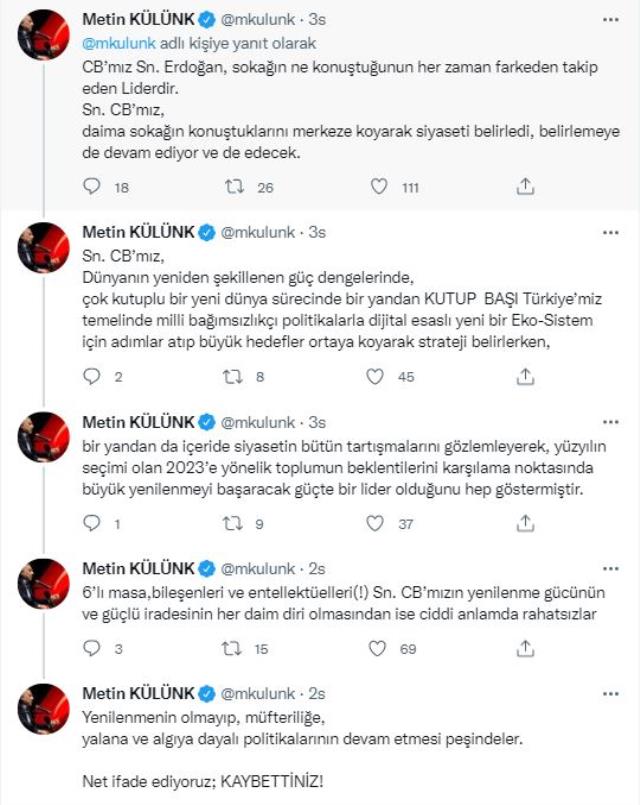 Metin Külünk'ten Sedat Peker'e cevap!