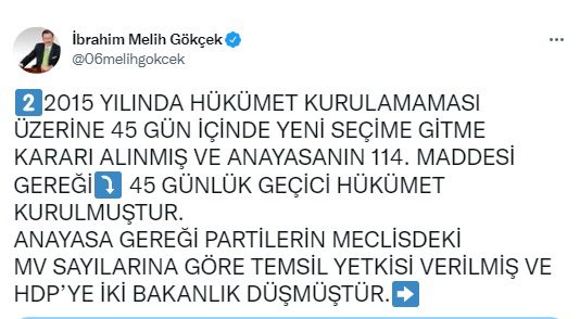 Melih Gökçek'ten Gürsel Tekin'in cevabı üzerine sert yanıtlar ve sorular geldi