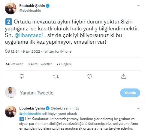RTÜK Başkanı Şahin iddiaları yalanladı