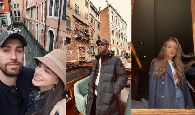 Miray Daner ve Oğulcan Engin Venedik'te aşk tazeliyor