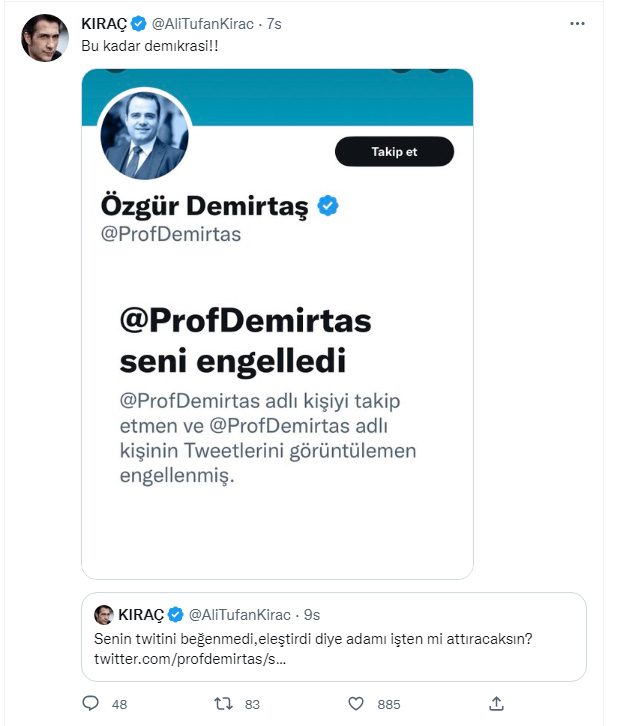 Kıraç, "Aslında Türkiye bunların umurunda değil"