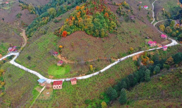 Ordu Büyükşehir Belediyesi 39 yıllık toprak yolu asfalt döşedi
