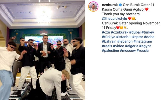 CZN Burak Katar'da şube açıyor