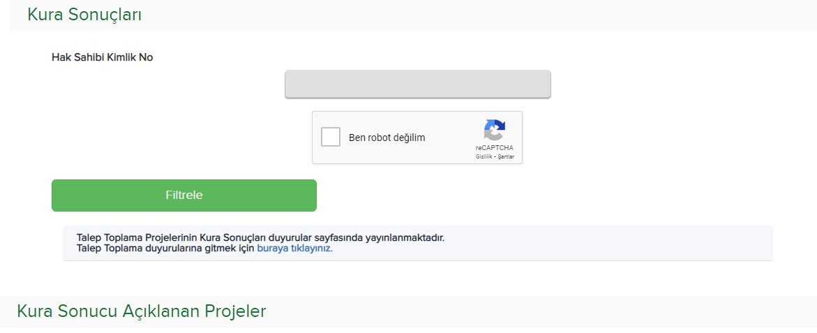 Şanlıurfa'da TOKİ kura sonuçları sorgulama ekranı açıldı mı?