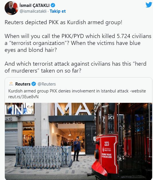 İngiliz Reuters PKK'yı aklama çabasında