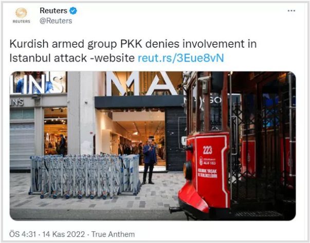 İngiliz Reuters PKK'yı aklama çabasında