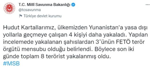 Son iki günde 8 terörist sınırda yakalandı