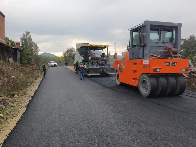 Ordu'da Fatsa'nın Sokak ve Caddeleri Asfalt ile buluşuyor