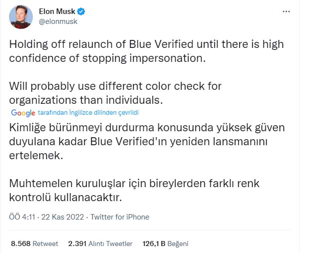 Mavi Tık almak isteyenler dikkat! Twitter Blue bir kez daha ertelendi