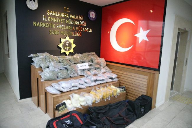 Şanlıurfa'da büyük uyuşturucu operasyonu