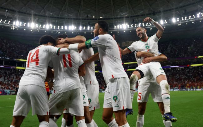 Fas Belçika'yı devirdi Liderliğe yükseldi.