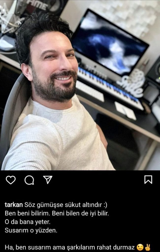 Tarkan'dan gelen tepkilere yanıt gecikmedi: "Ben susarım ama şarkılarım rahat durmaz"