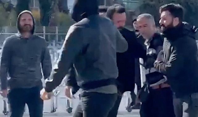 Adliye önünde ‘Erdoğan hırsız’ diye bağıran bir kişi gözaltına alındı