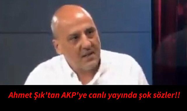 Ahmet Şık'tan canlı yayında  AK Parti'ye Şok sözler!