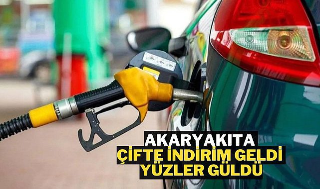 Akaryakıtta çifte indirim müjdesi