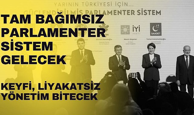 Altılı masa Anayasa taslağını açıkladı