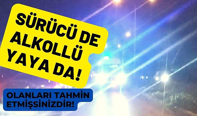 Antalya'da alkollü sürücü alkollü yayaya çarptı