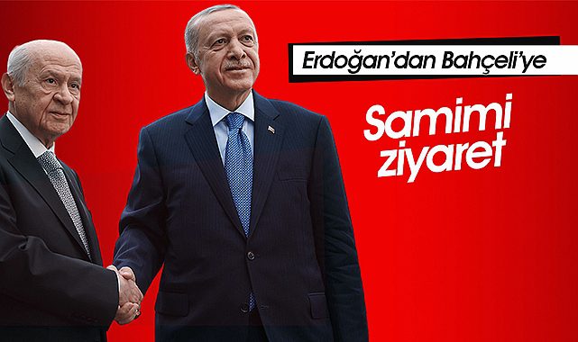 Bahçeli, Cumhurbaşkanı Erdoğan'ı evinde ağırladı
