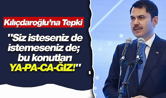 Bakan Kurum net konuştu! "Siz isteseniz de istemeseniz de;  bu konutları YA-PA-CA-ĞIZ!"