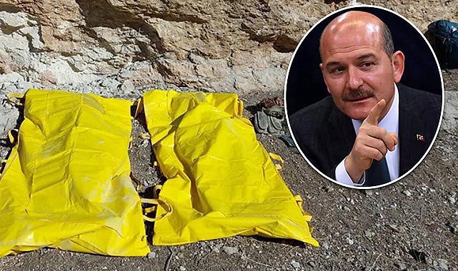 Bakan Soylu duyurdu! PÖH, Hakkari'de 2 teröristi daha sarı torbaya koydu
