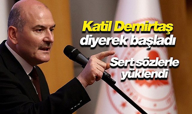 Bakan Soylu, "Katil Demirtaş" diyerek sert sözlerle yüklendi