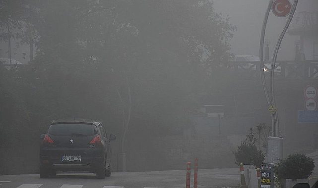 Bartın'da yoğun sis hayatı felç etti