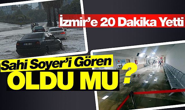 CHP'li İzmir'de sorunlu altyapı 20 dakikalık yağışla çöktü! Melih Gökçek böyle eleştirdi