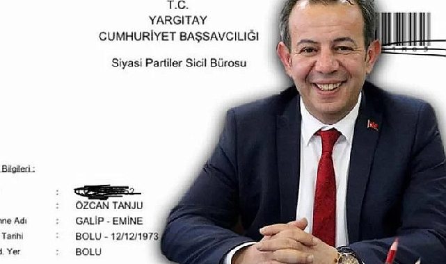 CHP'li Tanju Özcan e-devleti kontrol etti, TDP üyesi çıktı!