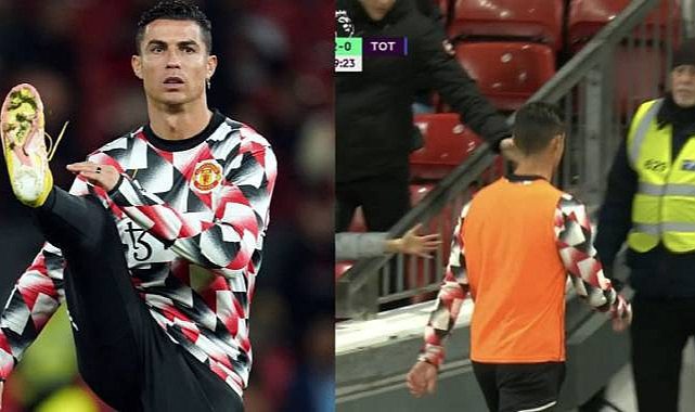 Cristiano Ronaldo maç bitmeden sahayı terketti