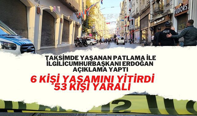 Cumhurbaşkanı Erdoğan'dan patlama sonrası açıklama geldi