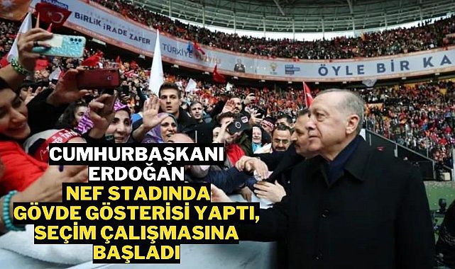 Cumhurbaşkanı Erdoğan Galatasaray Stadında 100 Bin kişi ile buluştu