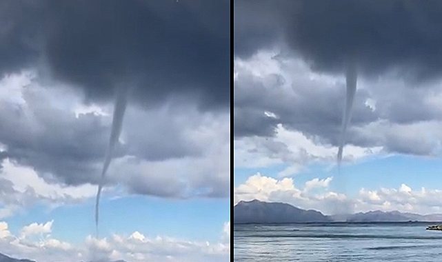 Datça'da hortum paniği böyle kaydedildi