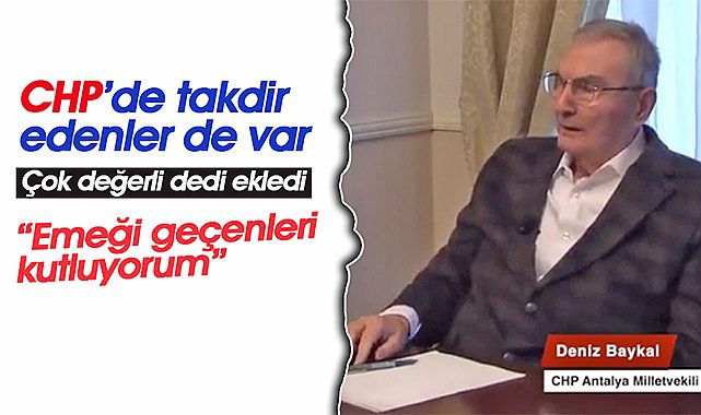 Deniz Baykal'dan çarpıcı açıklamalar