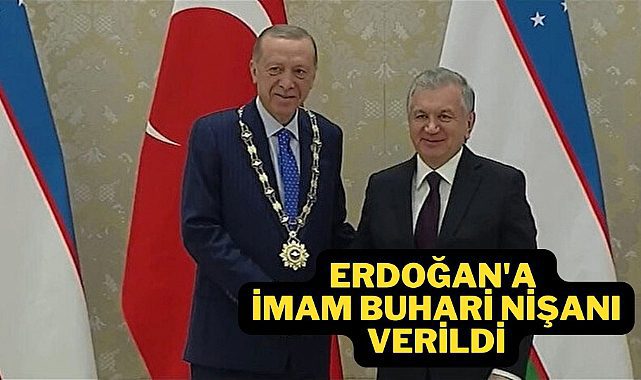 Erdoğan'a İmam Buhari Nişanı verildi