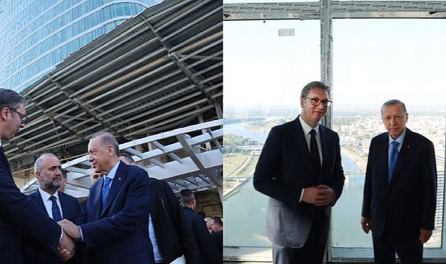 Erdoğan Belgrad Kulesi'ni ziyaret etti.