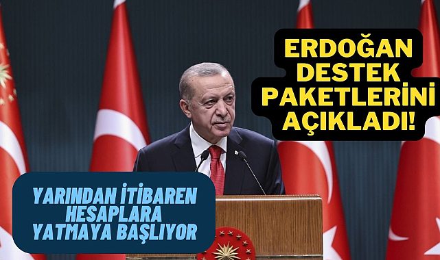 Erdoğan Destek paketlerini açıkladı