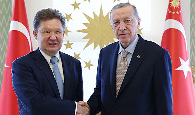 Erdoğan Rus devi Gazprom&#039;un başkanı ile görüştü