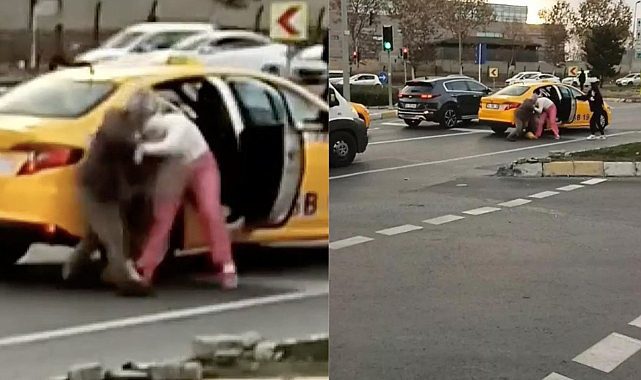 Esenyurt'ta sarı taksi şoförü kadını darp etti