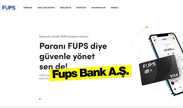Fups Bank adıyla yeni bir mevduat bankası kuruluşuna BDDK'dan onay