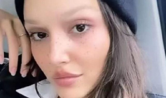 Hande Erçel kaşsız fotoğraflarını paylaştı