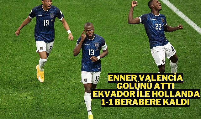 Hollanda ile Ekvador 1-1 berabere kaldı