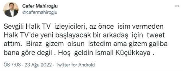 İsmail Küçükkaya, Halk TV'ye geçti
