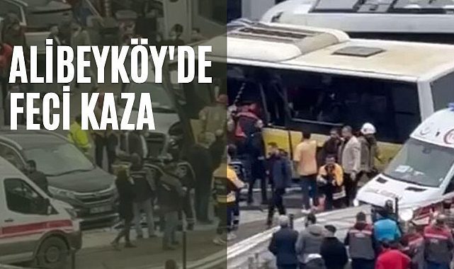 İstanbul Alibeyköy&#039;de tramvay ile İETT otobüsü çarpıştı!
