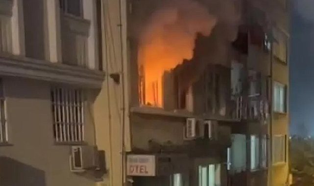 İstanbul Fatih'te otel yangını! Güne alevlerle uyandılar