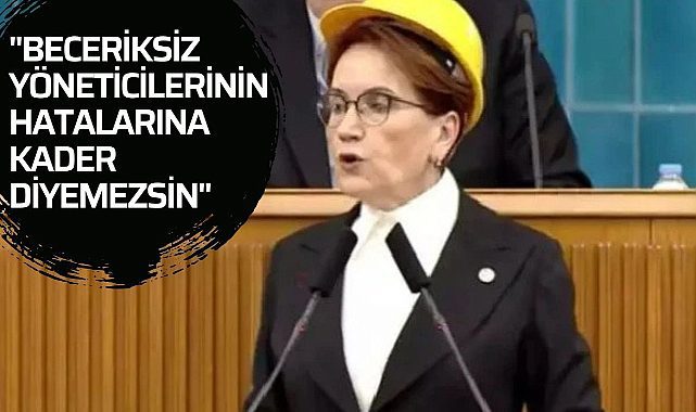İYİ Parti lideri Akşener, TBMM konuştu: Erdoğan'a sert tepki gösterdi