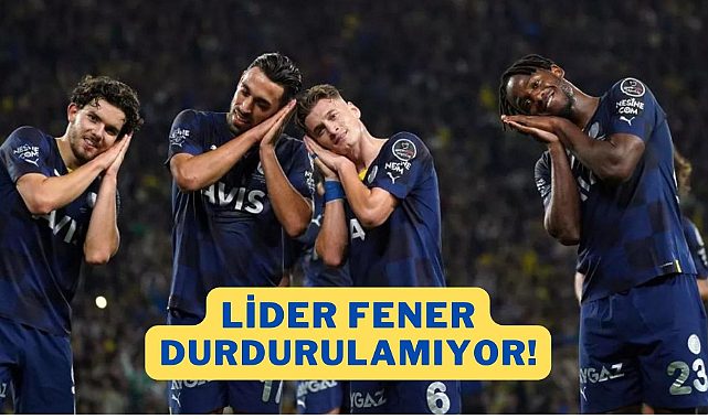 Jesus'lu Fenerbahçe 5 attı liderliğine devam etti