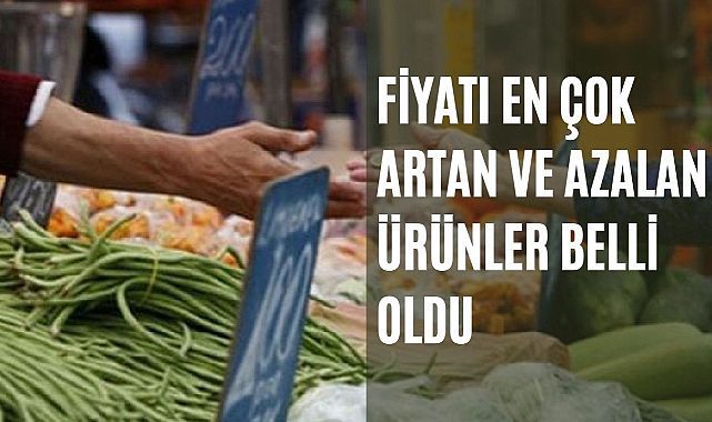 Kasım'da fiyatı en çok artan ve azalan ürünler belli oldu